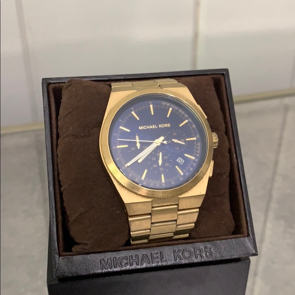 Michael Kors Blue Face Chronograph Runway Watch